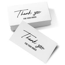 Walmart business card templates and walmart business card designs. Thank You For Your Order Business Note Cards Beautiful Customer Appreciation Writable Cards For Small And Large Businesses 2 X 3 5 80lb 216gsm Card Stock 500 Per Pack Walmart Com Walmart Com