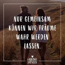 Visual Statements Nur Gemeinsam Konnen Wir Traume Wahr Werden Lassen Spruche Zitate Quotes Lieblingsmensch Fr Worte Zitate Visual Statements Spruche