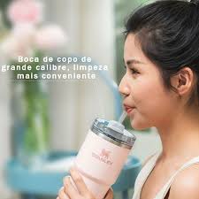 Ready Stock 】 Starbucks Stanley Cup 40 ounces (1.18 liters) ○ Stainless  steel coffee hot Cup ○ Reusable straw bottle cap ○ Car mug Vacuum cup  Stanley 40 ounces