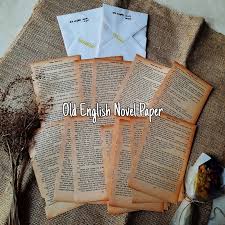 Dilema cinta ost by : Old English Novel Paper Lama Vintage Aesthetic Journaling Stationery Shopee Indonesia
