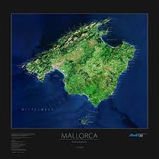 Bei mallorca wetter finden sie wettervorhersagen + das klima für mallorca. Mallorca Satelliten Poster