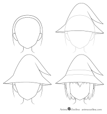 How To Draw Anime Hats Head Ware Animeoutline Anime Drawings Drawing Tutorial Anime Hats