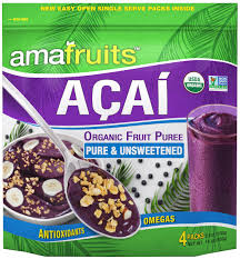 The acai berries used to produce this remarkable oil are harvested from the acai palm native to south america and cold pressed in india. Amafruits Acai Berry Frozen Puree Pure And Unsweetened Usda Organic Non Gmo Certified Antioxidant Rich Superfruit 144 Packs X 3 5oz Buy Online In India At Desertcart In Productid 23763553