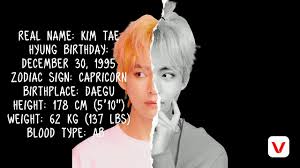 Tae is known for his charming . Bts V Profile Facts Youtube