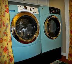 Take the washer and dryer for instance. I Painted My White Washer And Black Dryer With Chalk Paint Painted Washer And Dryer Dream Laundry Room Painting Appliances