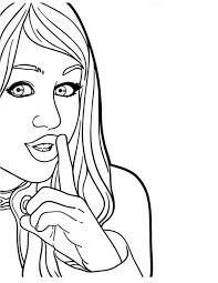 Hanna montana coloring pages are examples of such coloring sheets, featuring the main characters from the disney channel original series named han… kids' coloring pages are no longer restricted to only animated tv shows and films as now they often feature characters from motion pictures and. Miley Cyrus Coloring Pages Printable
