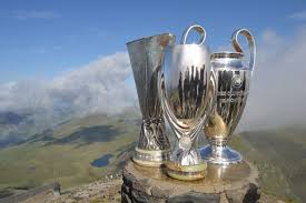 Would you like to support cults? Uefa Super Cup European Trophies Reach Snowdon Summit As Trophy Roadshow Continues Around Wales Wales Online
