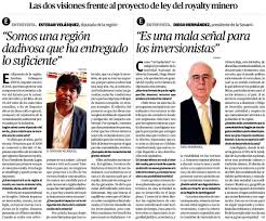 Una importante jornada vivirá este lunes el proyecto de royalty minero que busca establecerse el diputado alejandro santana (rn) presentó una indicación que busca que el royalty se aplique solo al. Las Dos Visiones Frente Al Proyecto De Royalty Minero Sonami Sociedad Nacional De Mineria Chile