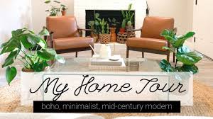 9 natural bedroom with indoor plants. My Home Tour 2019 Boho Mid Century Modern Minimalist Plants Youtube