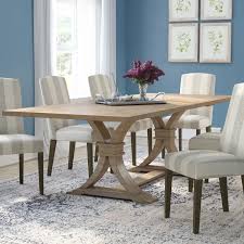Gracie Oaks Dewitt Extendable Dining Table Reviews Wayfair Dining Table In Kitchen Dining Table Trestle Dining Tables