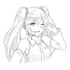 Download and print these hatsune miku coloring pages for free. Pin On Coloring Pages Printable