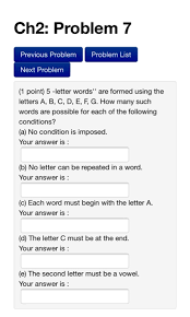 Teachers around the world, rejoice. Solved Ch2 Problem 7 Previous Problem Problem List Next Chegg Com