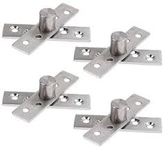 Gasea 4 Sets Charnieres A Pivot Pour Porte Cachee 360 Degres Rotatifs Porte Charnieres De Pivot D Axe Central En Acier Porte Cachee Inoxydable Acier Inoxydable