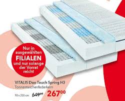 Die beiden visco matratzen testsieger waren: Vitalis Duo Touch Spring H3 Angebot Bei Matratzen Concord