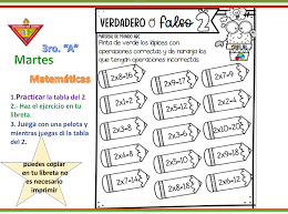 Que el enunciado sea cierto o que sea falso. Actividades Semana De 7 Al Primaria Alonso De Leon Tv Facebook