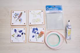 Maybe you would like to learn more about one of these? Pressed Flower Coasters Harvest Harvest