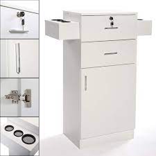 More styling stations and styling counters are added to our mix on a regular basis, so browse our site for the perfect ones for you. Amazon Com Jaxpety 3 Layer Beauty Salon Storage Cabinet W 6 Hair Dryer Holders Lockable Styling Station Equipment White Beauty Personal Care