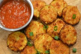 Transfer to a small bowl. Air Fryer Zucchini Chips Sparkles To Sprinkles