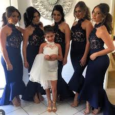 Limited time sale easy return. Elegant Navy Blue Mermaid Bridesmaid Dresses Sexy Off Shoulder High Neck Lace Bridesmaid Dresses Evening Wear Cheap Bridesmaid Gowns Sold By Mirusponsa On Storenvy