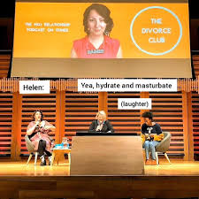 The over divorce podcast will help you get through your divorce. Samantha Baines The Divorce Club Live At The London Podcast Festival Facebook