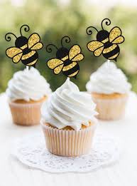 Designed to match the shower invitation. Bumble Bee Cupcake Toppers Bee Gender Reveal Bumble Bee Baby Etsy Bee Baby Shower Cake Bumble Bee Baby Shower Bumble Bee Birthday