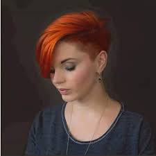 Woman short haircut