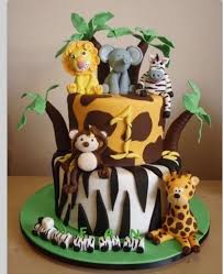 Gateau Jungle Aniversaire Gateau Anniversaire Anniversaire Enfant Gateau Anniversaire Bebe
