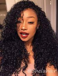 Www Shelahair Com Peruvian Water Wave Bundles With Frontal Black Woman In Red Fashion Long Weave Hairstyles Curly Hair Styles Hair Waves Deep Wave Hairstyles