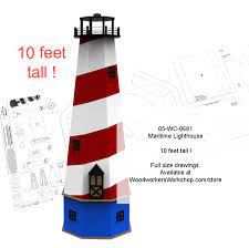 Following the lead i came to a website that asked for us $67 for their free plans. Maritime Lighthouse 10 Ft Tall Full Size Woodworking Plans Woodworkersworkshop