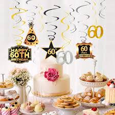 60th birthday cake ideas for a man. Buy Guasslee 60th Birthday Party Decorations Kit Cheers To 60 Years Banner Swirls For Women Men 60th Birthday Party Decorations Online In Kazakhstan B07c83dbzd