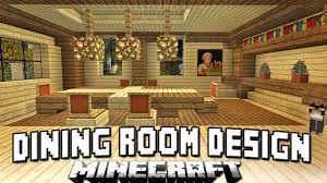 Minecraft Tutorial How To Build A House Part 13 Dining Room Chairs And Table Design Minecraft Dining Room Dining Room Interiors Dining Room Minecraft