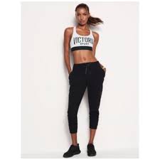 Victoria sport knockout tight by victoria's secret. Euc Womens White Black Victorias Secret Sport Compression Sports Bra