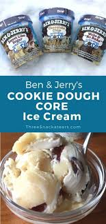 Take a moment to imagine that you're eating a pint of ben & jerry's. Ben Jerry S Cookie Dough Core Ice Cream Review The Three Snackateers