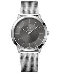 Calvin Klein Watch Men S Swiss Minimal Stainless Steel Mesh Bracelet 40mm K3m21124 Macys Com Calvin Klein Watch Watches For Men Gents Watches