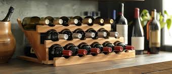 Wall Mounted Tilted Metal Wine Rack-6 Bottles – Heartdeco