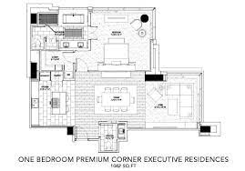 The Post Oak Hotel At Uptown Houston One Bedroom Residences Hotel Floor Plan Hotel Floor House Floor Plans
