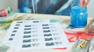 (zum etikettendrucker gibt es schon ein paar beiträge: Briefmarken Selbst Gestalten Die Post Briefmarken Gestalten Geschenke Basteln
