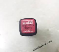 Free shipping, cash on delivery available. Maybelline Color Show Big Apple Red Lipstick 210 Dare To Be Red Review