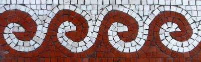 Wave Pattern First Seen In Greek Mosaics Roman Mosaic Mosaic Patterns Mosaic Art