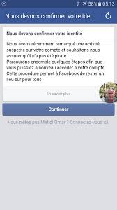 Facebook A Detecte Une Activite Suspecte Au Niveau De Votre Compte