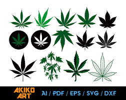 Download Cannabis Vector Weed Dxf Eps Png Cricut By Akiko Art On Zibbet