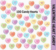 Valentines Heart Candy Clip Art 100 Colorful Graphics Etsy Valentines Day Clipart Heart Candy Valentines Conversation Hearts