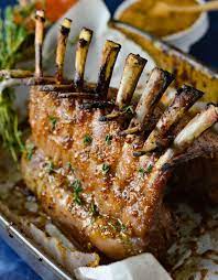 Roast Rack Of Lamb With Apricot Mustard Glaze Recipe Lamb Roast Recipe Lamb Dinner Lamb Recipes Oven