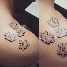 Autism Puzzle Piece Tattoo Black And White Puzzle Tattoo Black And White Tatuaggi Tatuaggi Per Uomini Tatuaggi Con Numeri Romani