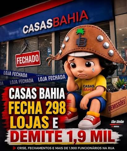 Casas Bahia fecha quase 300 lojas e fechamento também atinge cidades da  região A onda de fechamento de lojas da Casas Bahia chegou também ao  interior de São Paulo. Entre as cidades