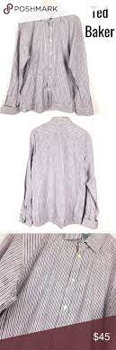 Ted Baker Mens Size 6 Xl Dress Shirt Long Sleeve Excellent Condition No Major Flaws Smoke And Pet Free Envir London Shirts Long Sleeve Shirts Collard Dress