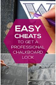 Easy Cheats To Get A Professional Chalkboard Look Design Diy Ideas Chalkboard Decor Chalkboard Designs Diy Chalkboard