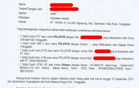 Contoh surat pengantar permohonan surat kehilangan buku. Tata Cara Mengurus Surat Kehilangan Dikepolisian Quadrant Co Id