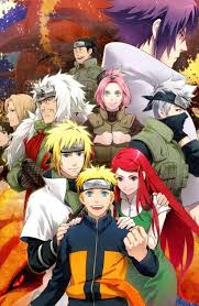 Kurama Sasuke Sakura Sai Kakashi Iruka Naruto Kushina Minato Jiraiya And Tsunade Naruto Naruto E Sasuke Desenho Personagens De Anime