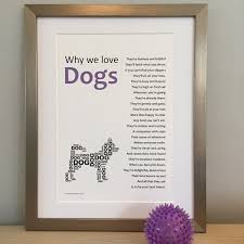 Poem For A Dog Lover Illustrated Poem Print Gift For A Dog Etsy Gifts For Pet Lovers Dog Poems Dog Lover Gifts
